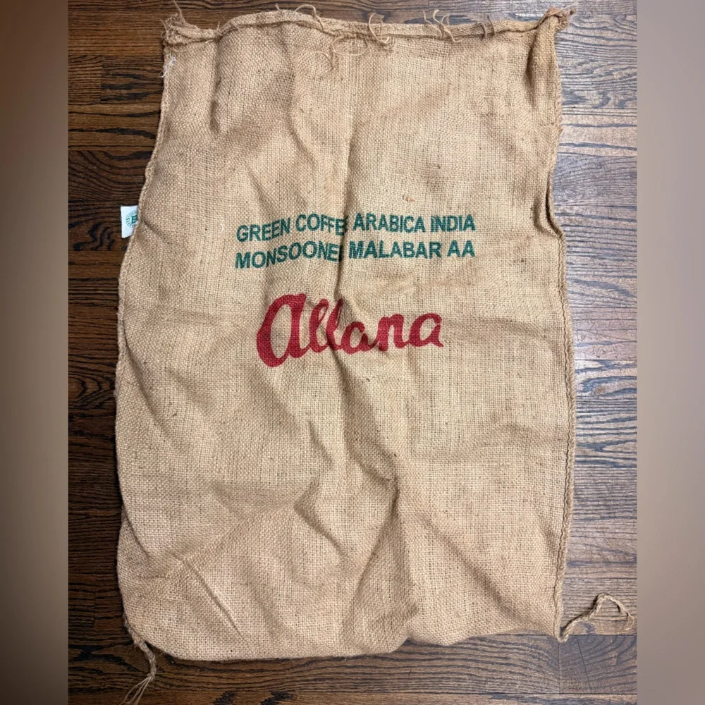 Atlanta Burlap Coffee Sack with Red Logo